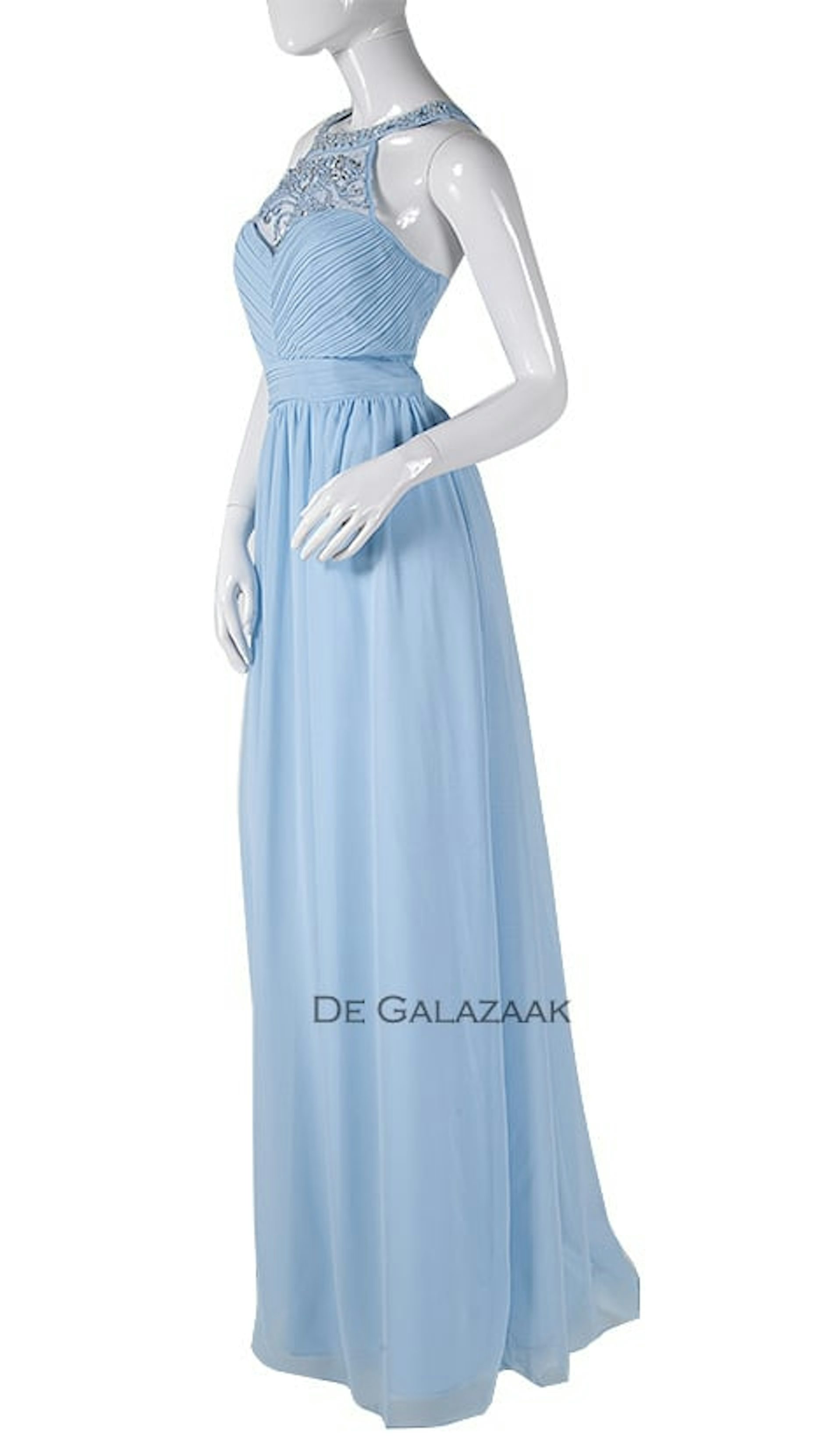 Lichtblauwe galajurk  3863 - City Goddess galajurken en cocktailjurken