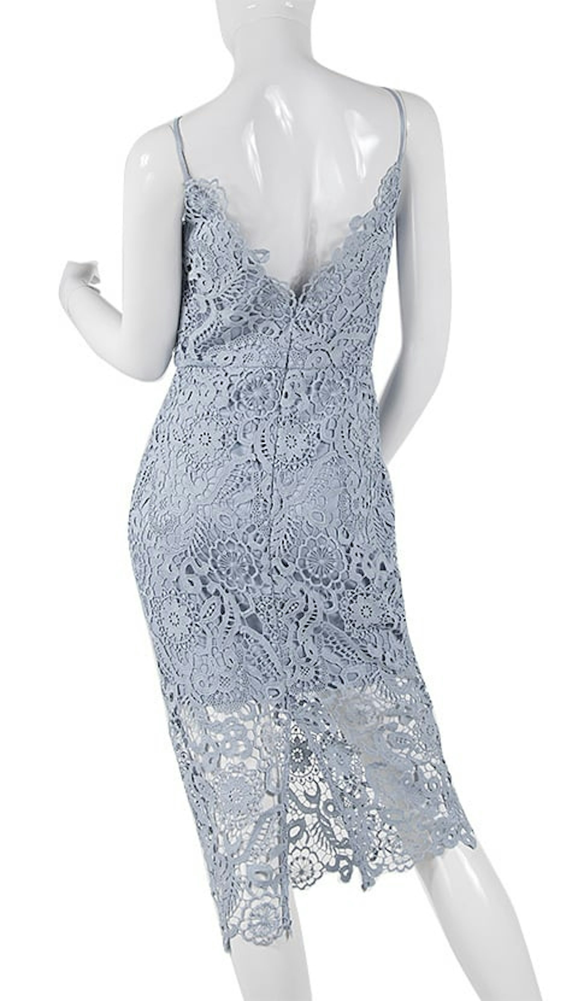 Cocktailjurk lichtblauw  3974 - Chichi