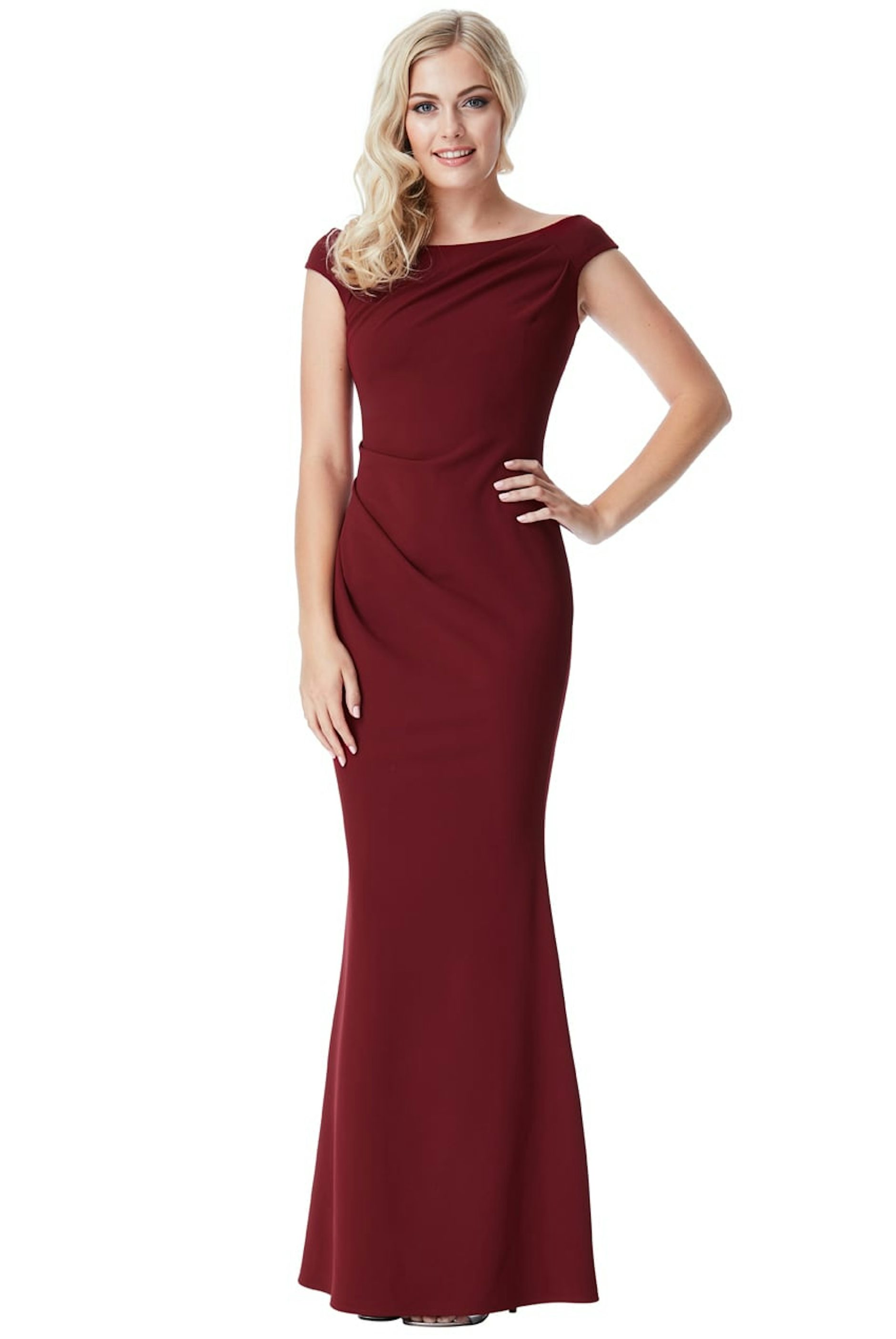 Bordeaux rode avondjurk  4191 - City Goddess