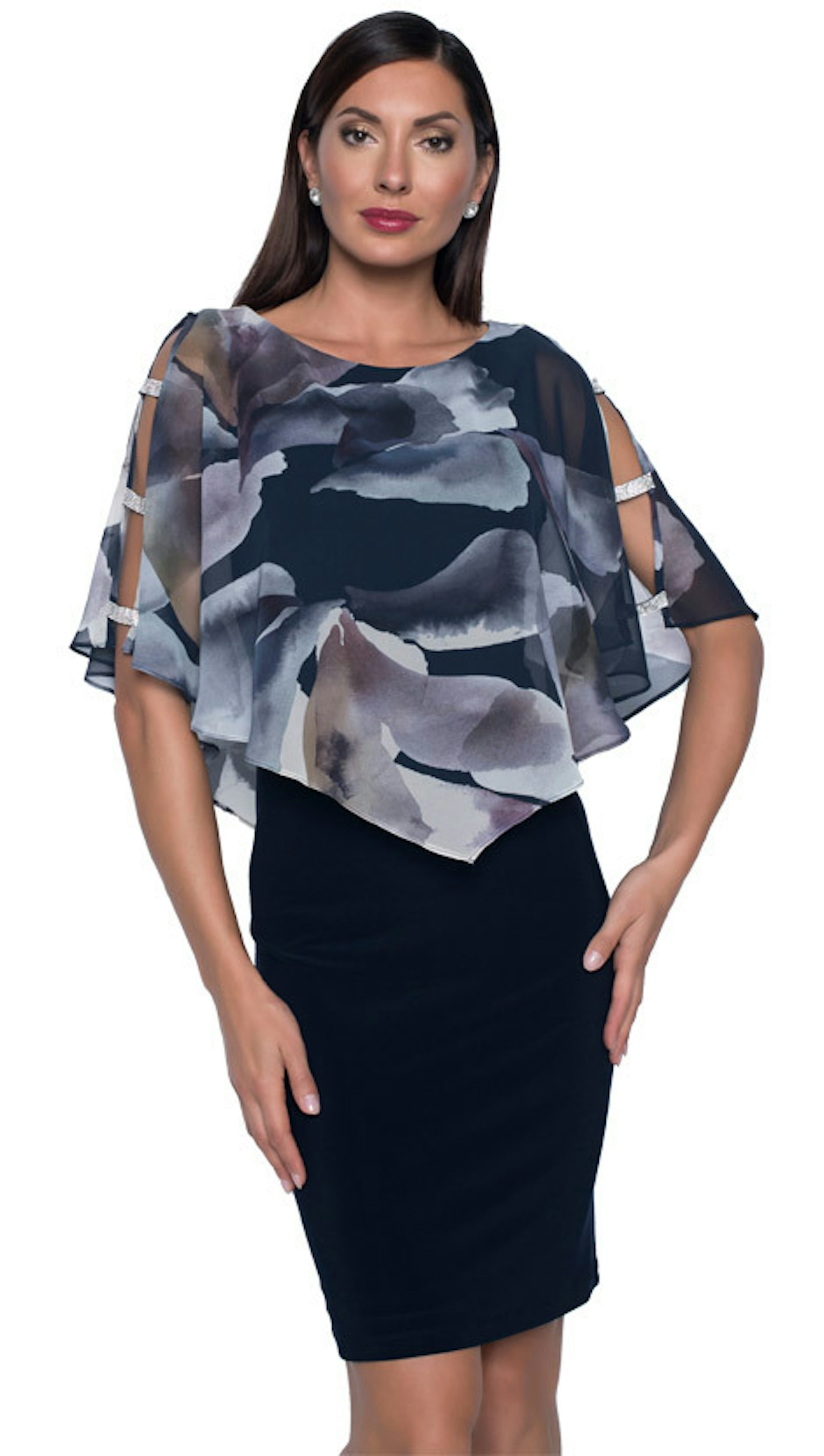 Feestjurkje in navy-blauw  4672 - Frank Lyman