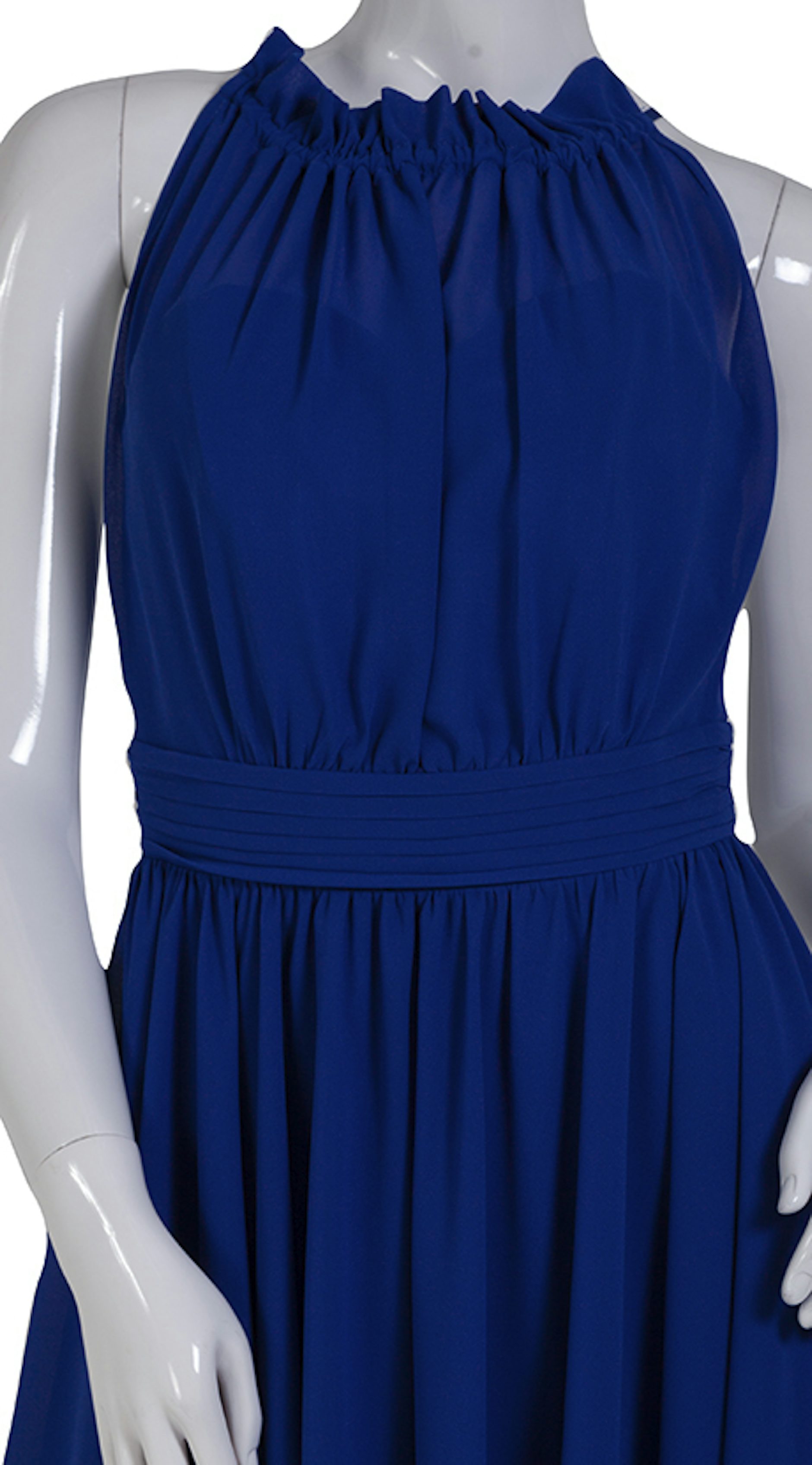 Modern feestjurkje in blauw 5164 - Lasense galajurken en cocktailjurken