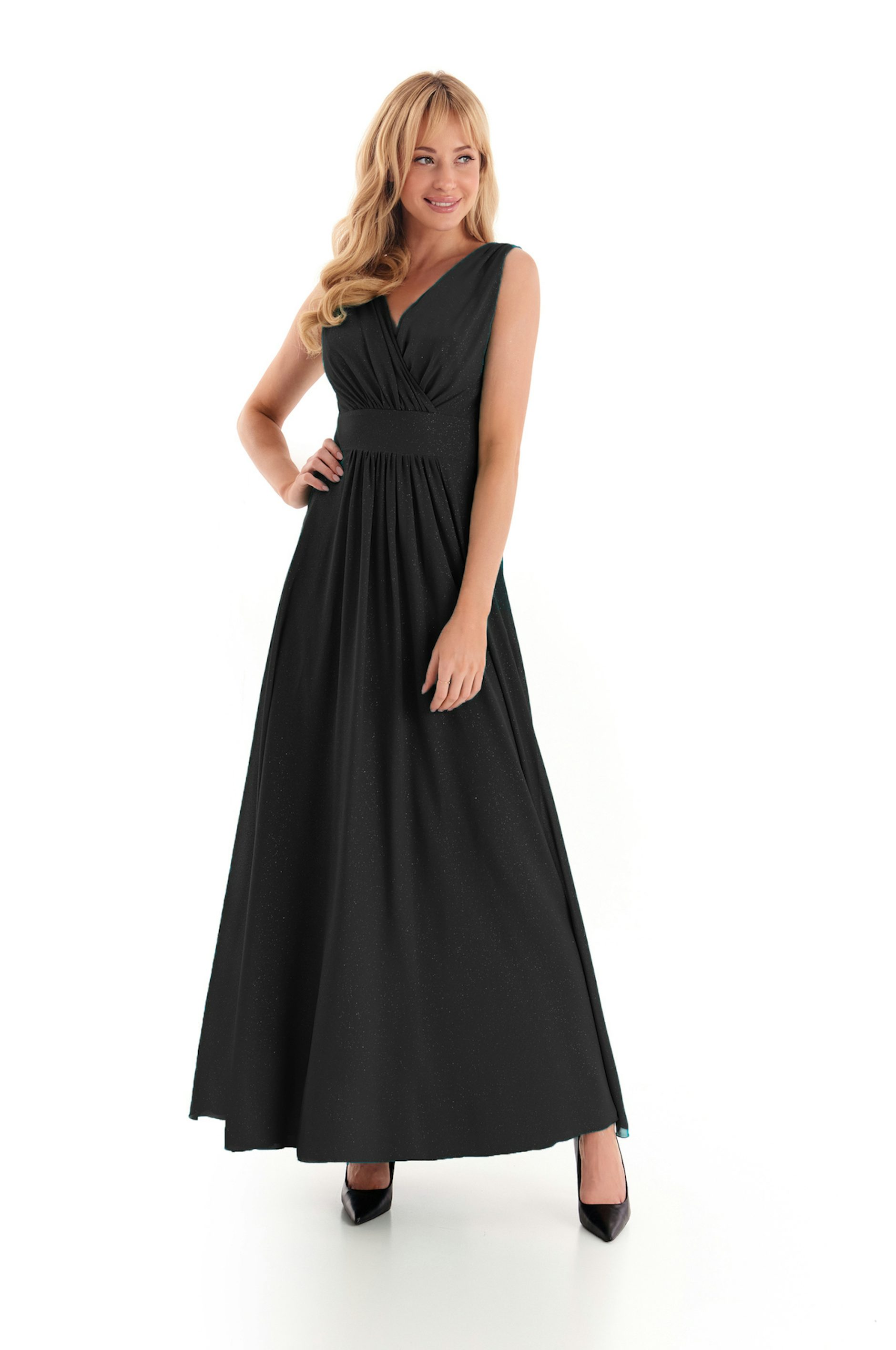 Zwarte galajurk met glitters - 6076 - Dresseo