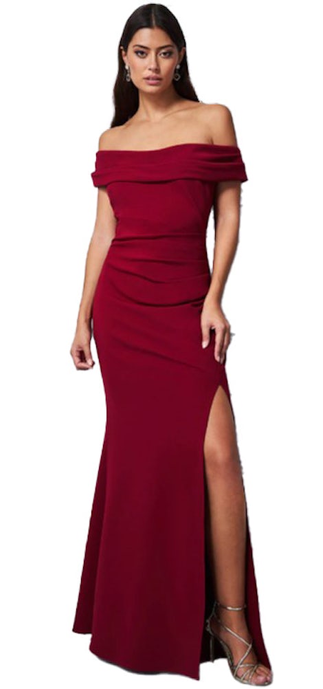 Galajurk Cocktailjurk Bordeaux Rood Gala Jurk Cocktailjurk Kopen