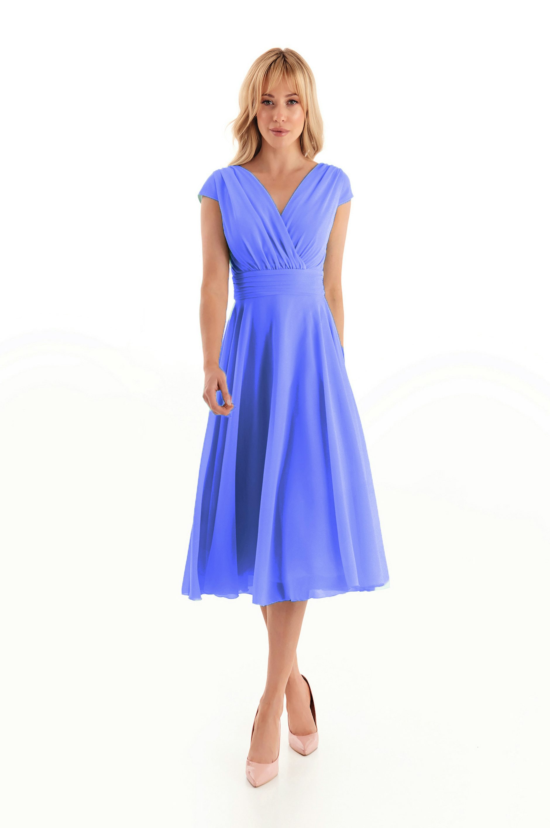 Jeans blauwe feestjurk - 7517 - Dresseo