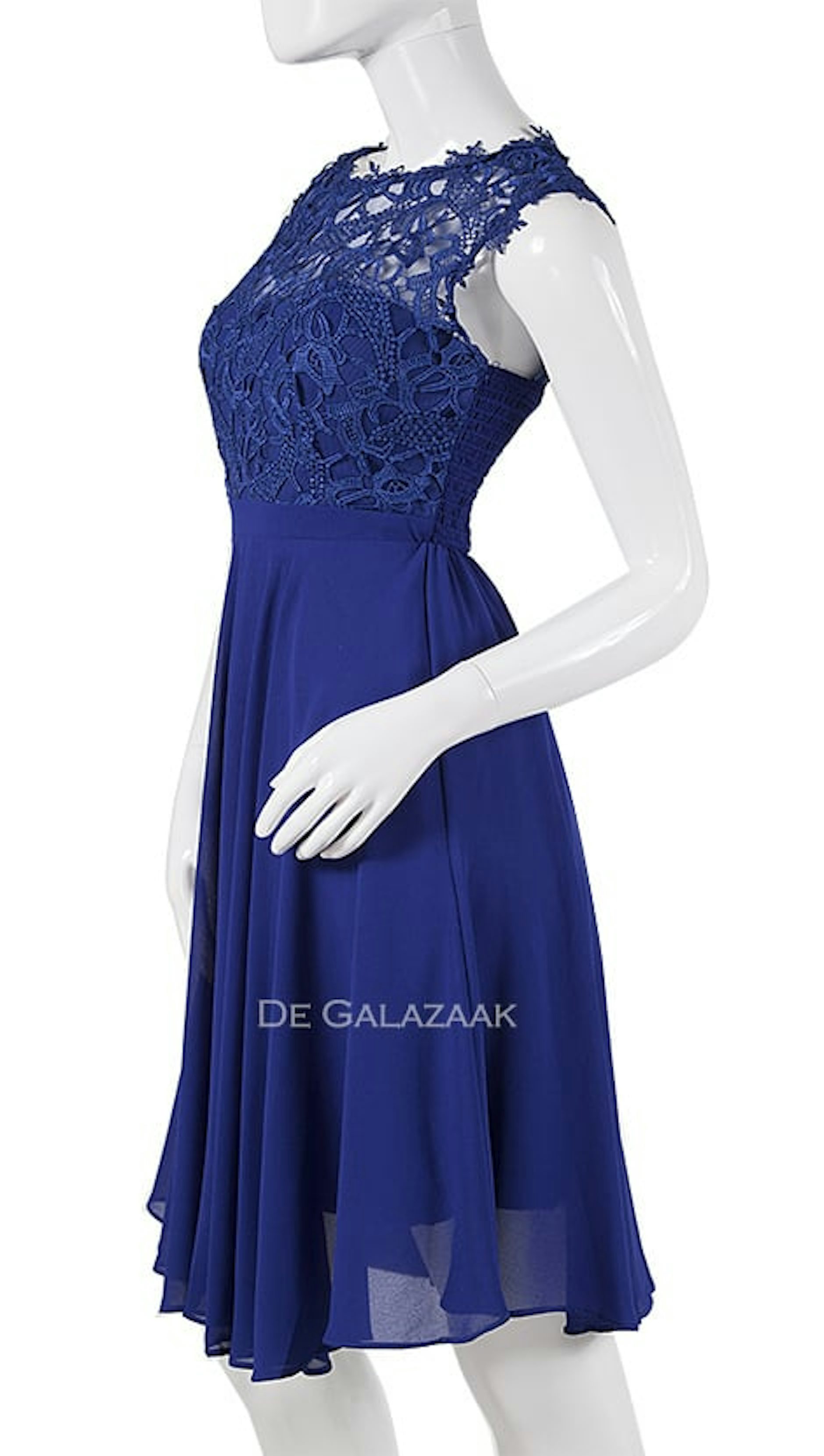 Kort feestjurkje in blauw 4007 - Downtown Girl