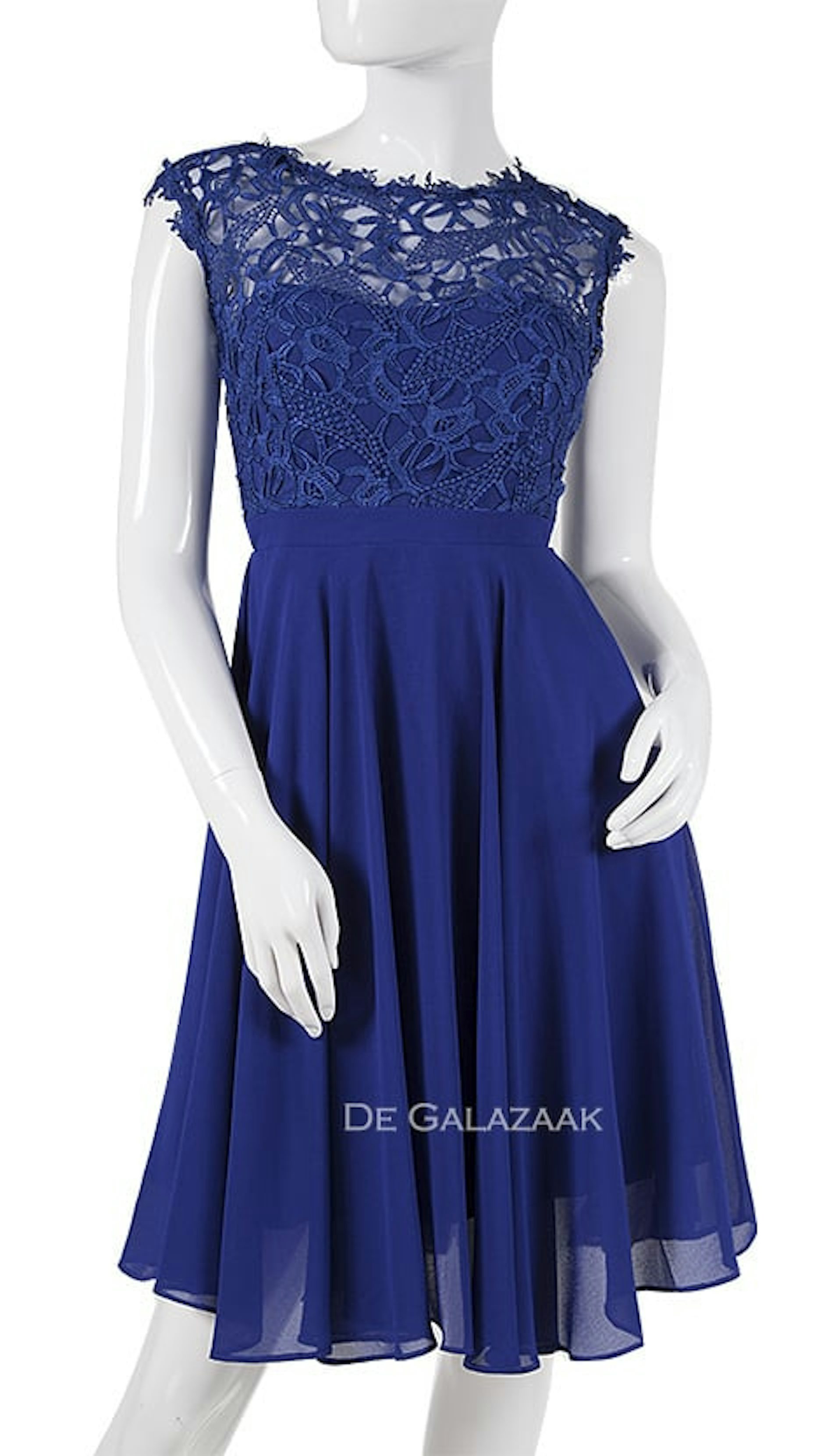 Kort feestjurkje in blauw 4007 - Downtown Girl