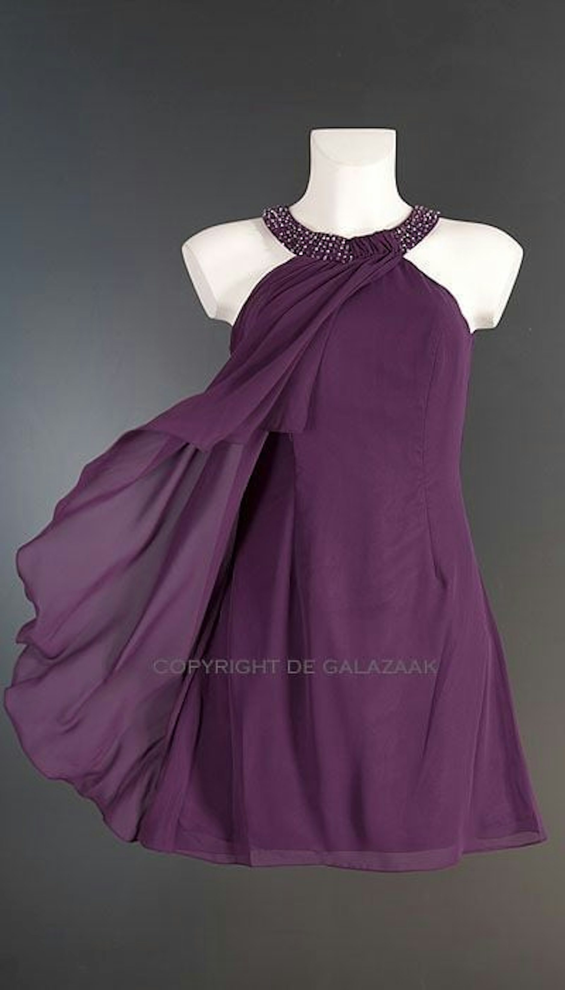 Cocktailjurk in paars 1995 - Magic Nights