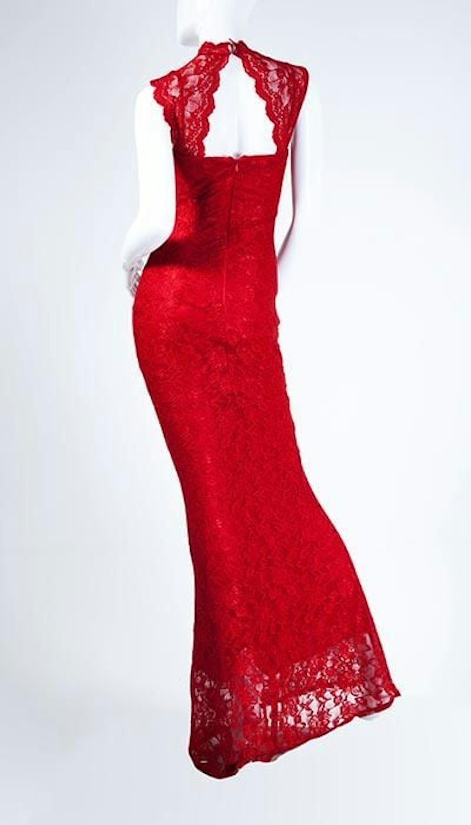 Galajurk rood van kant 3024 - City Goddess galajurken en cocktailjurken