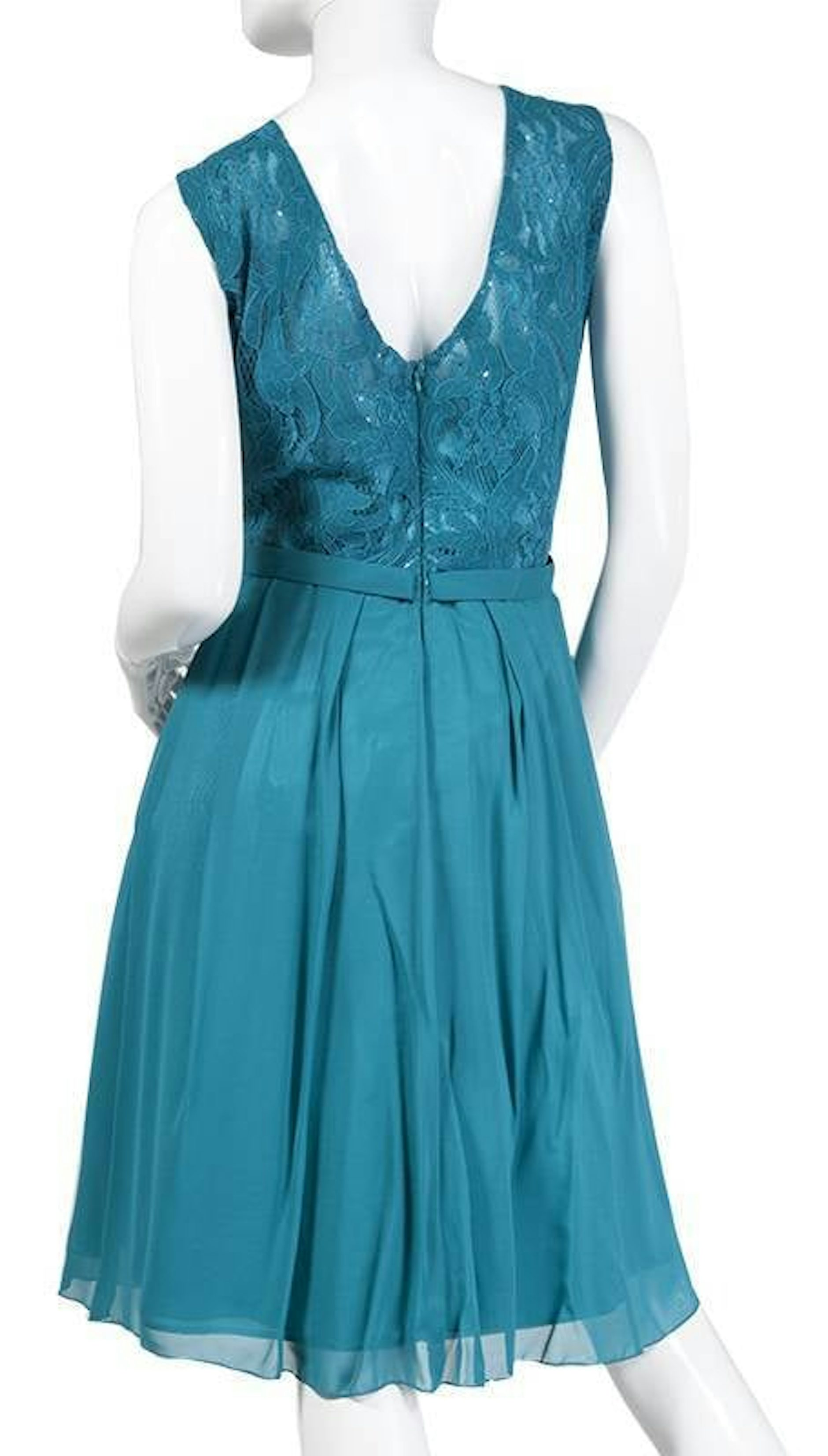 Cocktailjurk met kanten top  3319 - Juju & Christine galajurken en cocktailjurken