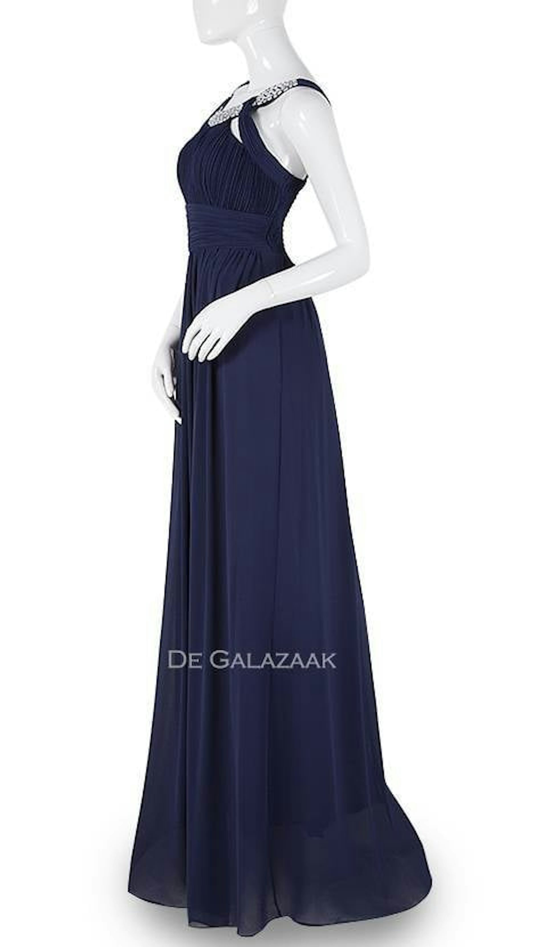 Navy blauwe avondjurk 3797 - Downtown Girl
