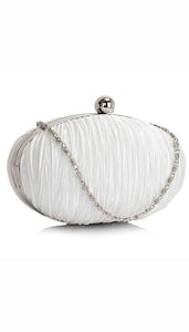 Clutch ovaal wit 3433