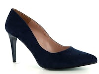 Suéde navy blauwe pumps  4523