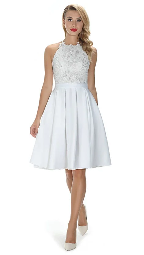 Wedding Cocktailjurk Wit Ball Gown Styles Short White Sleeveless Prom Dresses White Cocktail Dresses Ivory Short Wedding Cocktailjurk Wit Ball Gown Styles Short White Sleeveless Prom Dresses White Cocktail Dresses Ivory Short