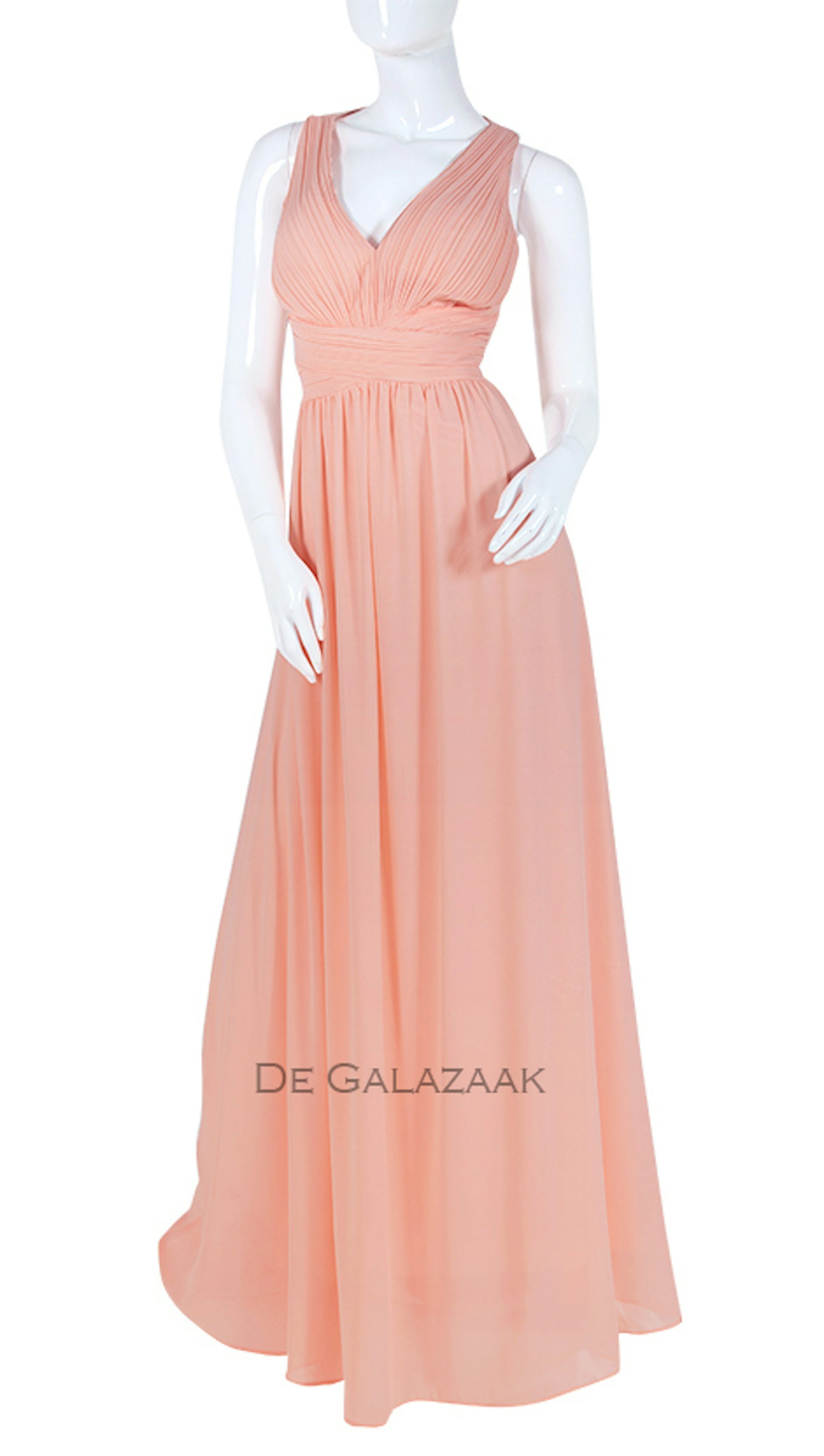 Roze feestjurk met blote rug  4911 - Eva&lola